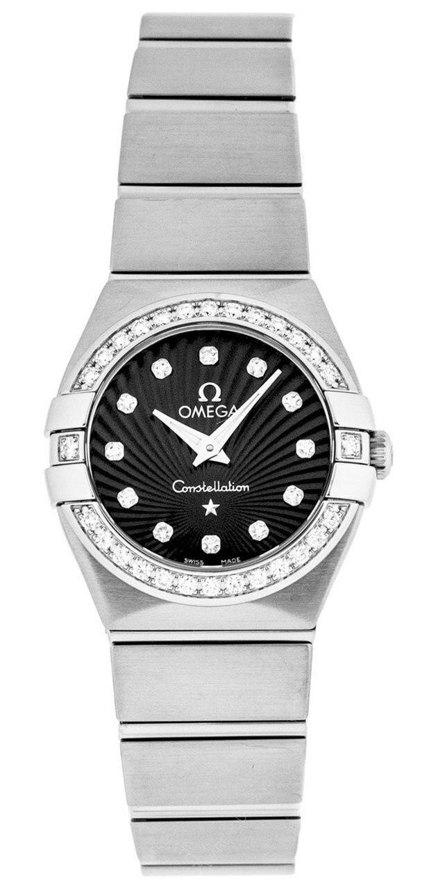 OMEGA Watches CONSTELLATION 24MM DIAMOND SS WOMEN'S WATCH 123.15.24.60.51.001 - Click Image to Close